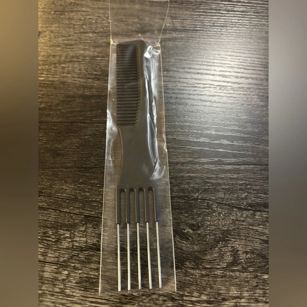 New in Package‎ Set of 3 Hair Combs and Picks. 2 Picks 1 Comb Metal and Plastic